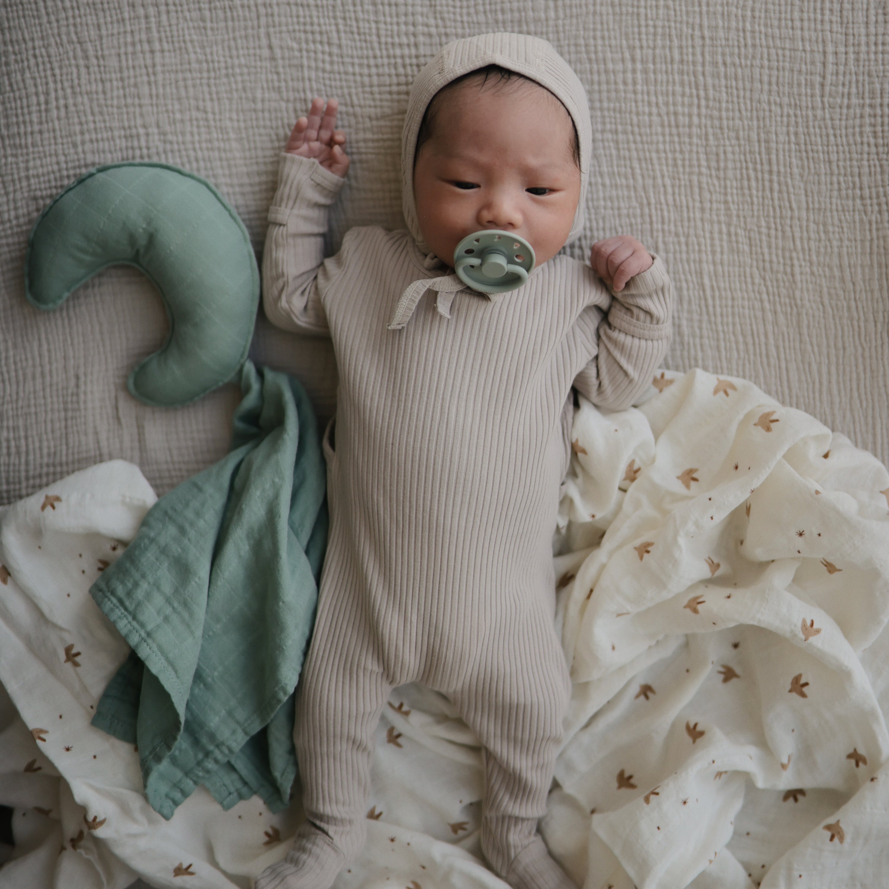 Image of FRIGG Moon Silicone Pacifier 2-Pack